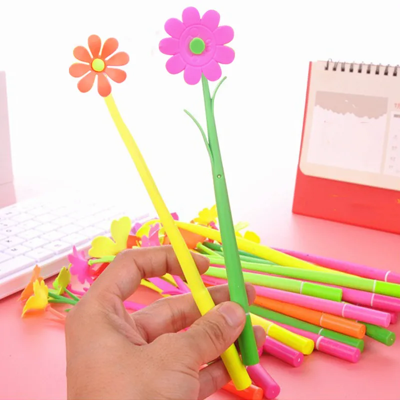 

12 Pcs/lot Colorful Flower Shape Ball Pen for Students Girls Office School Supplies