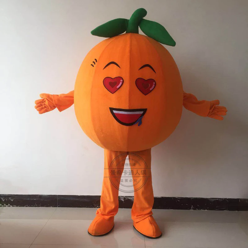 

Orange Fruit Mascot Costume Suits Cosplay Party Game Fancy Dress Outfits Promotion Carnival Halloween Xmas Easter Adults Parade
