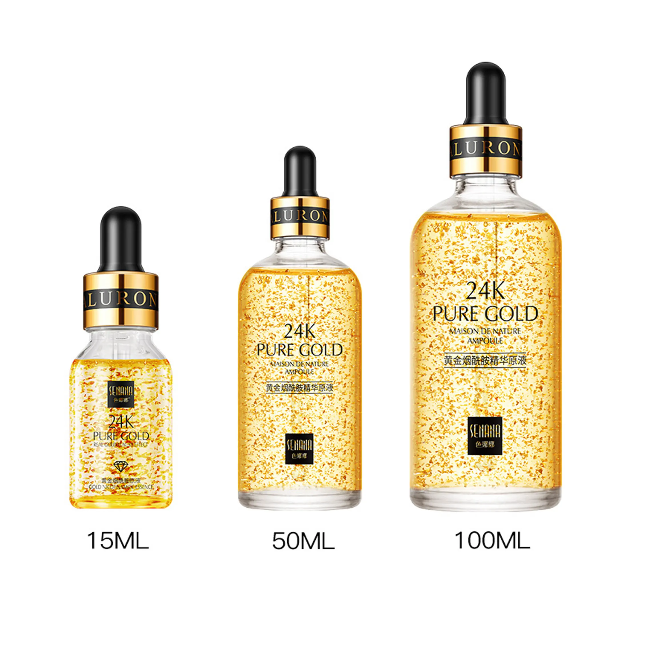 Сенана 24 к Золотая Гиалуроновая кислота эссенция усадочная поры осветляющая