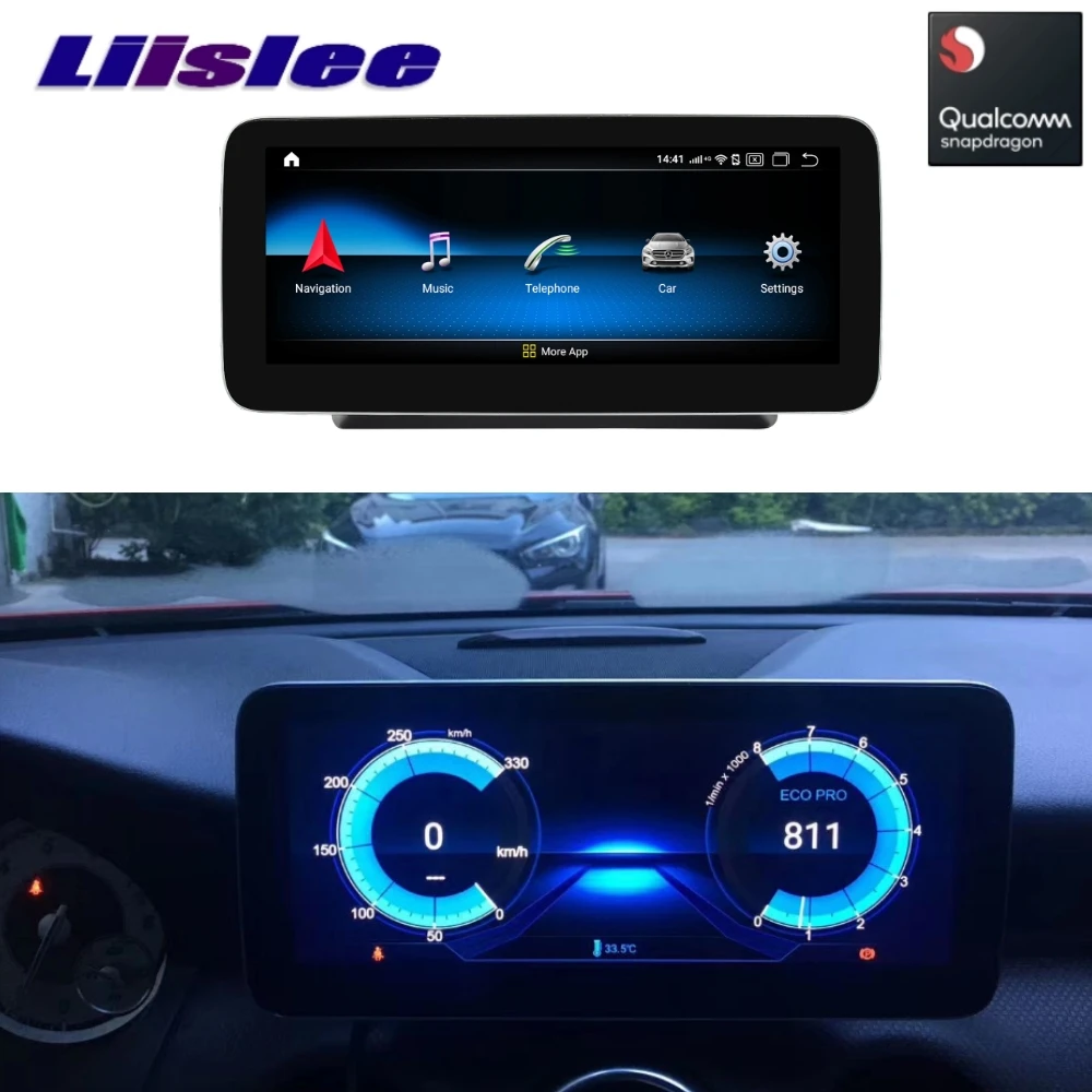 Автомобильная Мультимедийная система LiisLee с GPS Аудиомагнитола для Mercedes Benz MB GLC Class