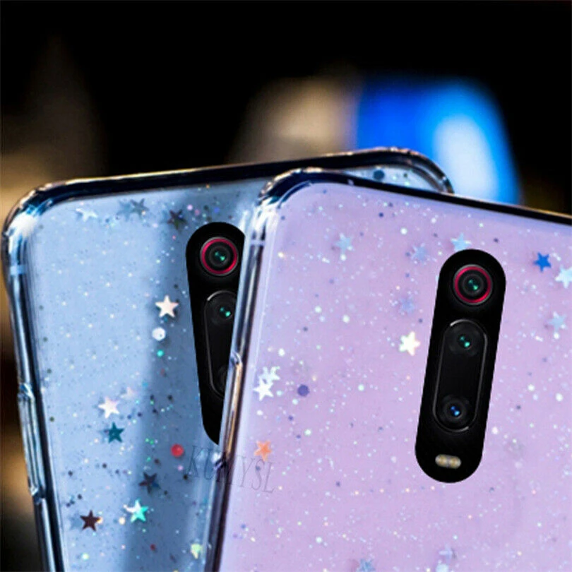 Блестящий тонкий мягкий чехол из ТПУ с жидкими блестками для телефона Xiaomi Redmi GO 4X