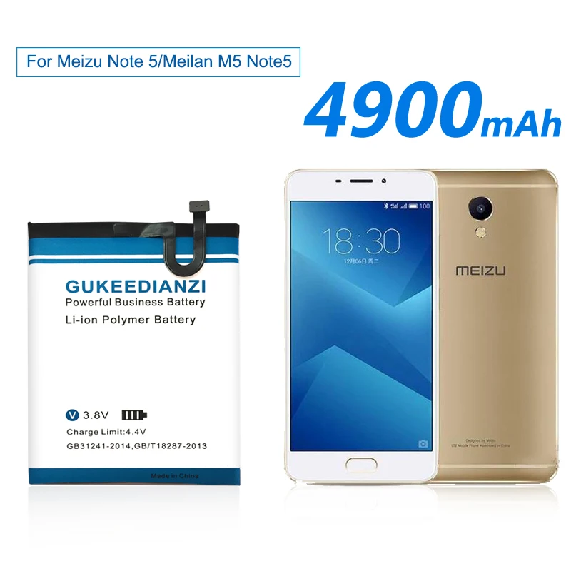 Литий ионный аккумулятор большой емкости BA621 для Meizu Note 5 4900 мАч|Аккумуляторы
