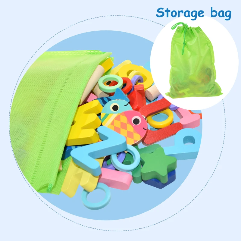 

Montessori Educational Wooden Toys for Kids Board Math Fishing Count Numbers Matching Digital Shape Match Early Education Toys