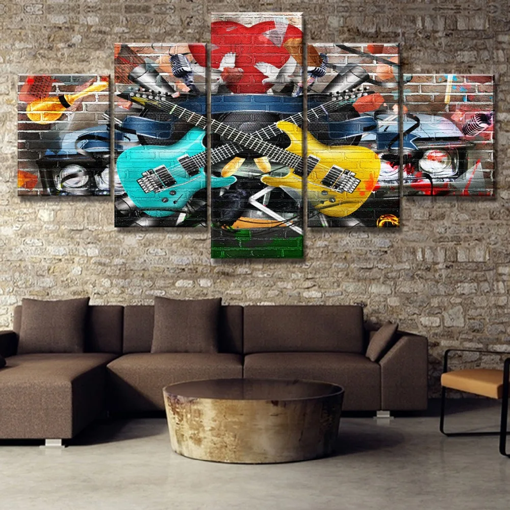 Гитара хобби Музыкальные инструменты Алмазная мозаика круглая алмазная