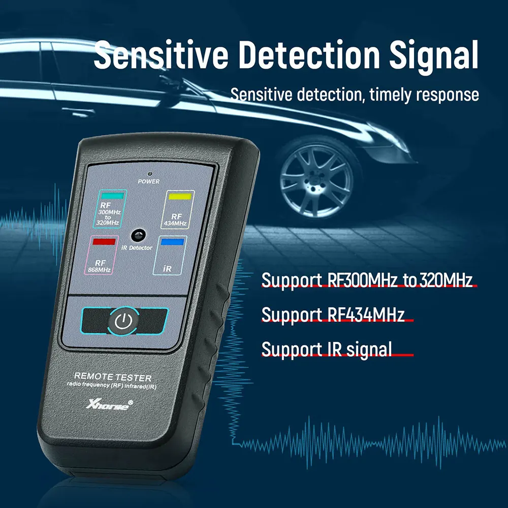 Xhorse Remote Tester For Radio Frequency Infrared Test Support 300Mhz-320Mhz/434Mhz/868Mhz | Diagnostic Tools