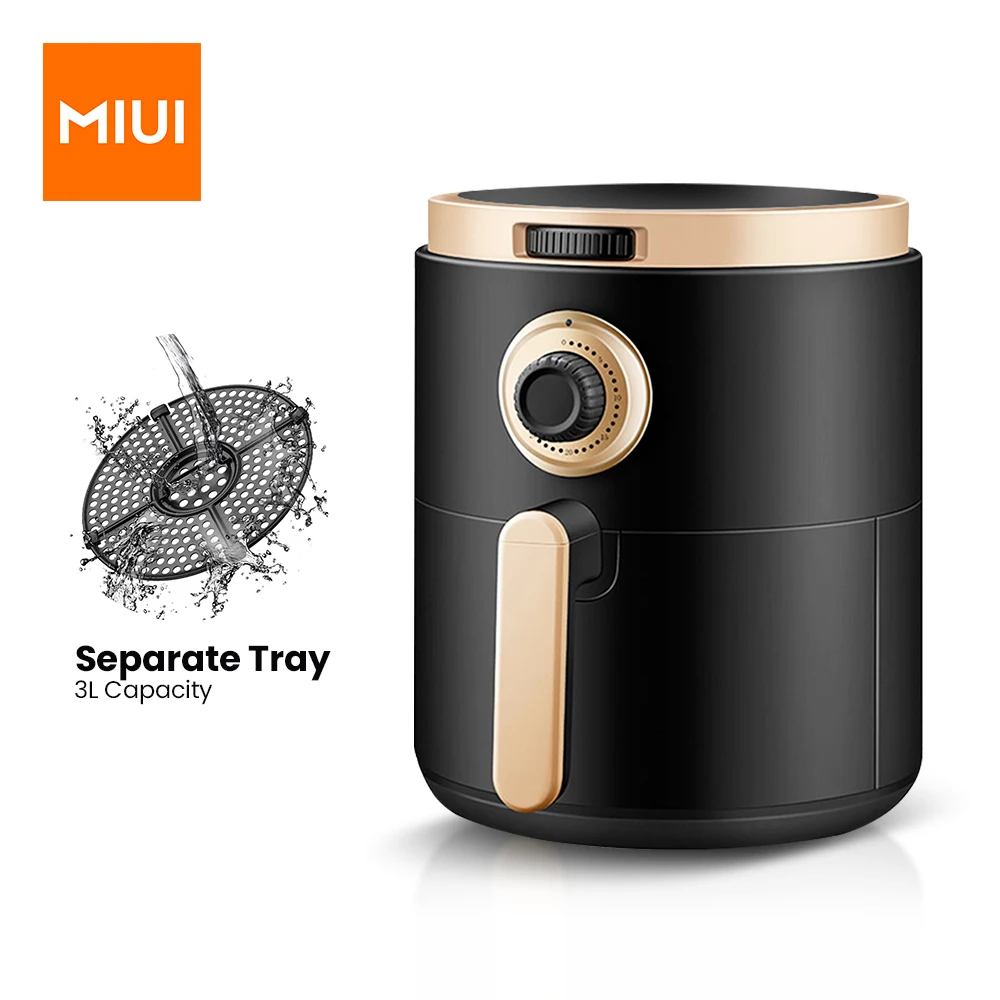 MIUI Air Fryer No Oil Home Intelligent 3L Large Capacity Multifunction Electric Deep Fryer without Oil Professional-Design