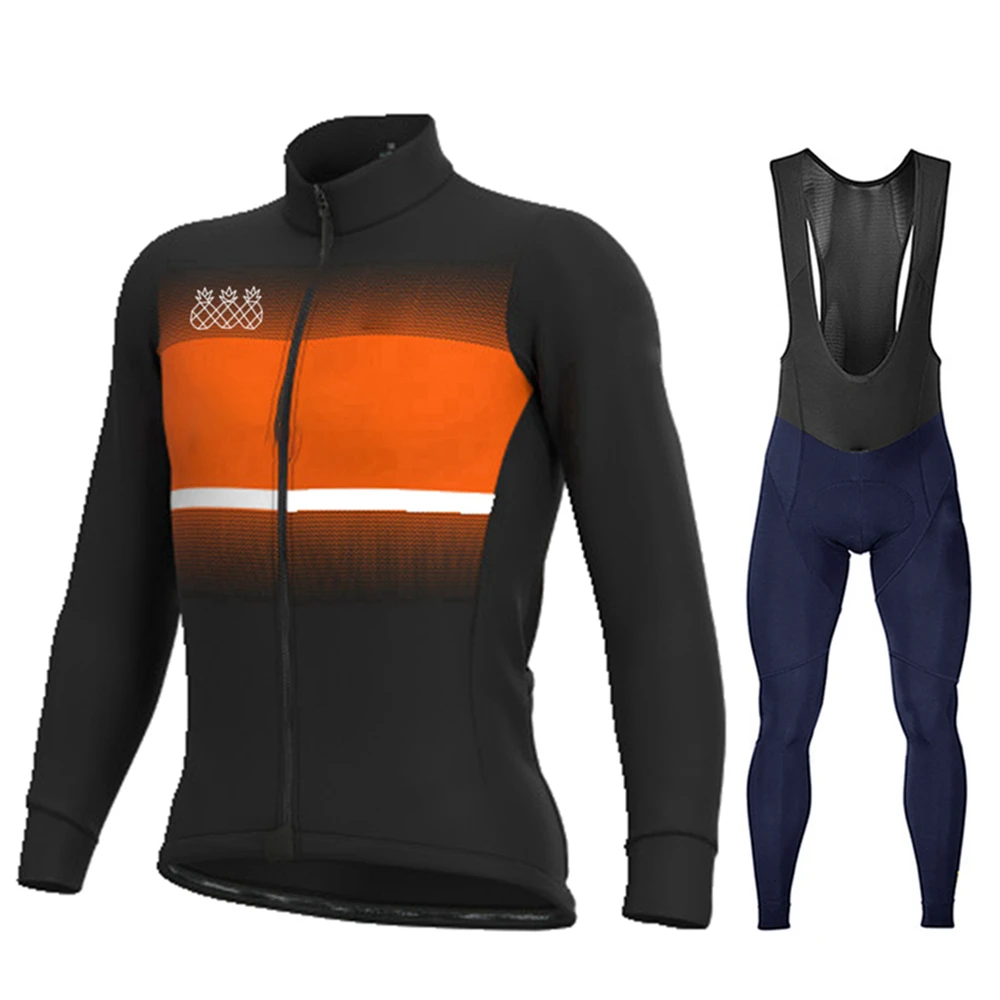 

Длинный зимний флисовый мужской костюм STRAVA для езды на велосипеде, одежда для езды на гоночном велосипеде, велосипедный костюм