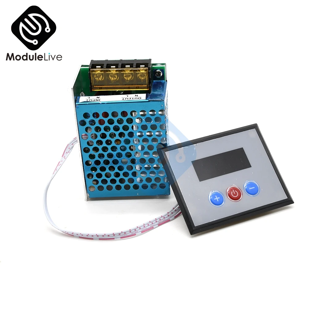 Регулятор напряжения 4 кВт 4000 Вт 220 В переменного тока КТУ диммер регулятор