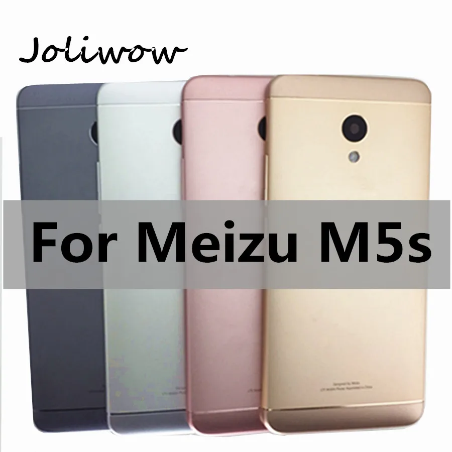 Back Battery Cover For Meizu M5s Battery Back Cover for Meilan 5s Housing Replacement Parts With Buttons Camera Lens