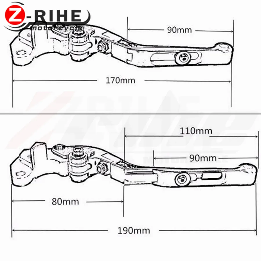 Аксессуары для мотоциклов Алюминий Складные Выдвижные сцепные рычаги Запчасти