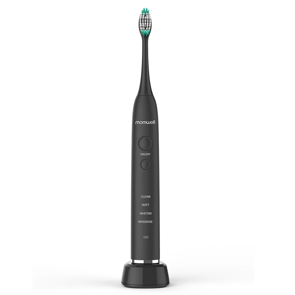 

Electric Toothbrush USB Inductive Charging Sonic Toothbrush Adults Electric Sonic toothbrush Black 8 Brush Heads & Travel Case