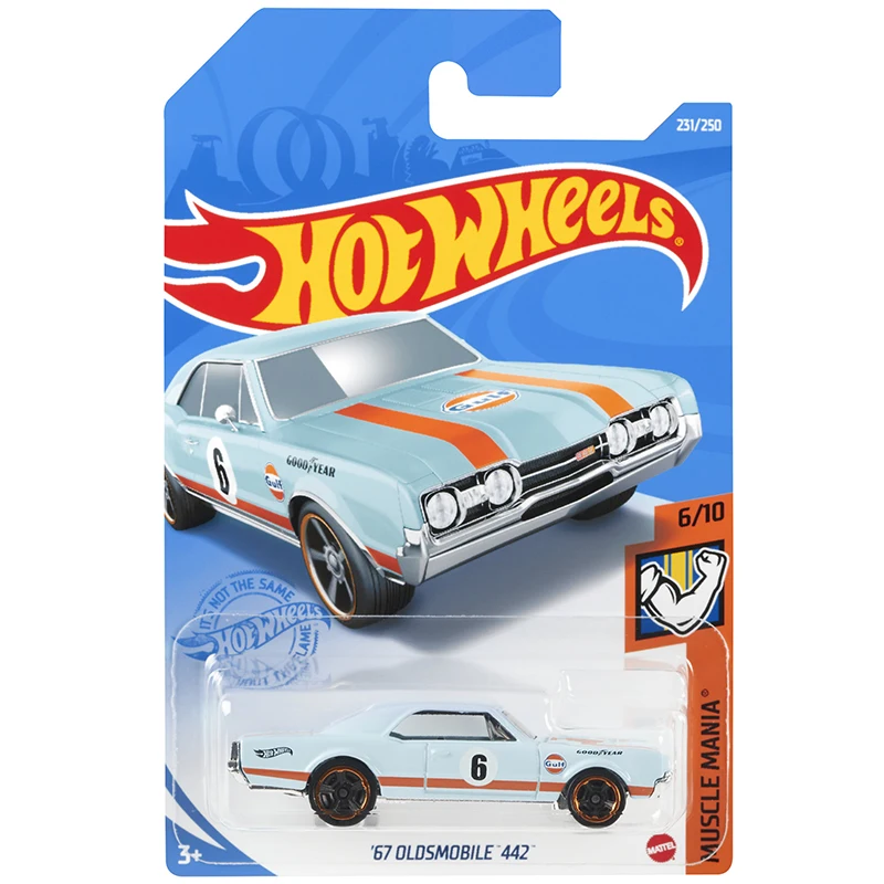 2021-231  Hot Wheels Cars 67 OLDSMOBILE 442  1/64 Metal Diecast Model Collection Toy Vehicles