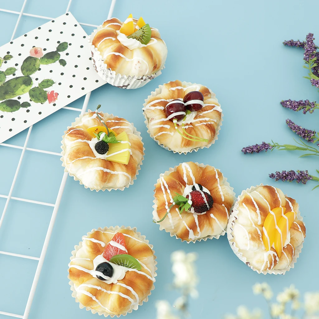 Упаковка из 6 штук искусственный хлеб Реалистичная еда детская игра-игрушка |