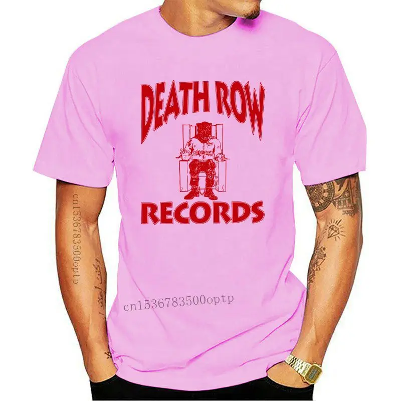 

New DEATH ROW RECORDS CUSTOM T-SHIRT TEE 2021 SZ S-5XL - WHITE w/ RED sbz4144