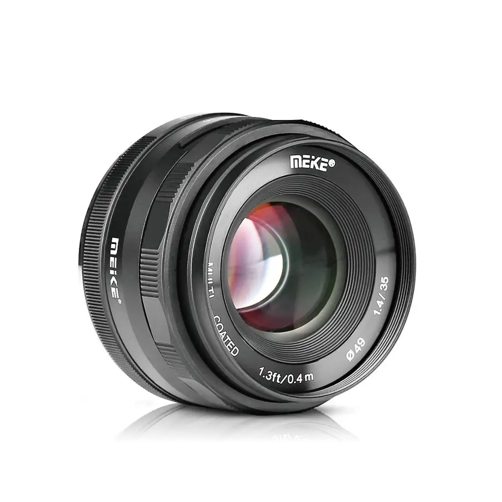 Meike 35 мм f1.4 Большая диафрагма ручная фокусировка|Объективы для фотоаппаратов| |
