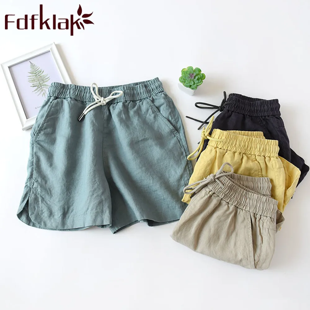 

Fdfklak Comfortable Trousers Women Cotton Shorts Home Pajama Pants Sleep Bottoms Summer Pants Sleep Wear Lounge Pajama Shorts