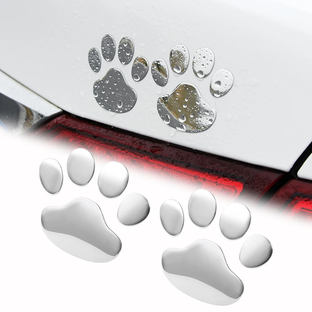2 шт. автомобильные наклейки 3D металлическая Медвежья Лапа для Opel astra h j g Honda civic 2006