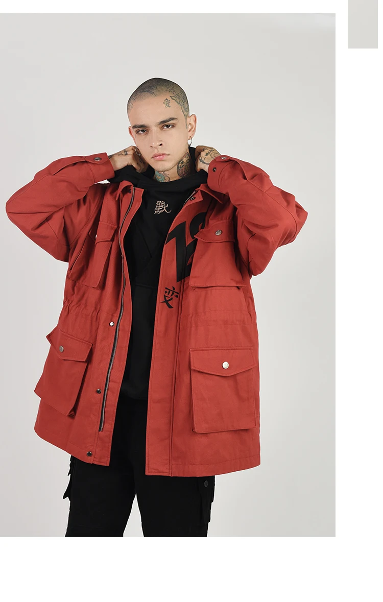 Men's red jacket winter outdoor thicken clothes Winter Jacket Men Brand Overcoats Cotton Warm Down Coat Parkas Military | Мужская