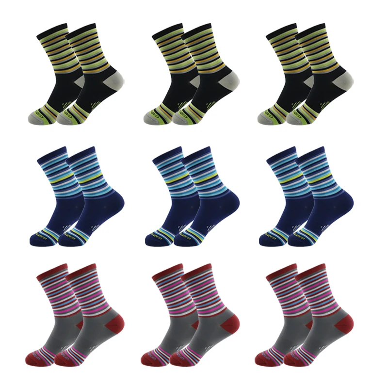 

3 Pairs Men Sports Compression Socks Breathable Printing Socks