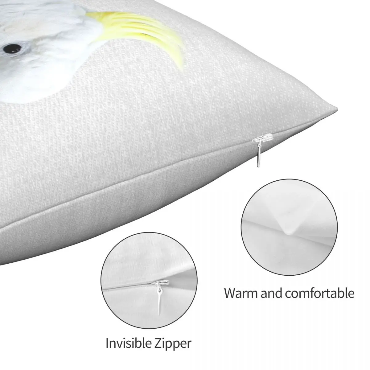 Белый цвет искусственная кожа полиэстер лен бархат печатная молния Декор