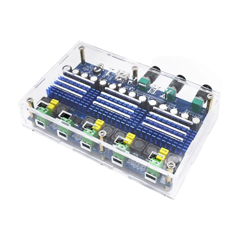 

TPA3116D2 Bluetooth 5.0 Digital Power Amplifier Board 4 Channel 50Wx2+100Wx2 Stereo Dual Bass Subwoofer AMP Home Theater