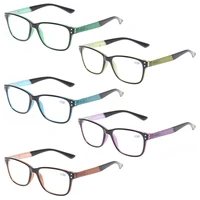 henotin reading glasses spring hinge color striped mirror legs men and women hd reader diopter eyeglasses 1 02 03 05 06 0