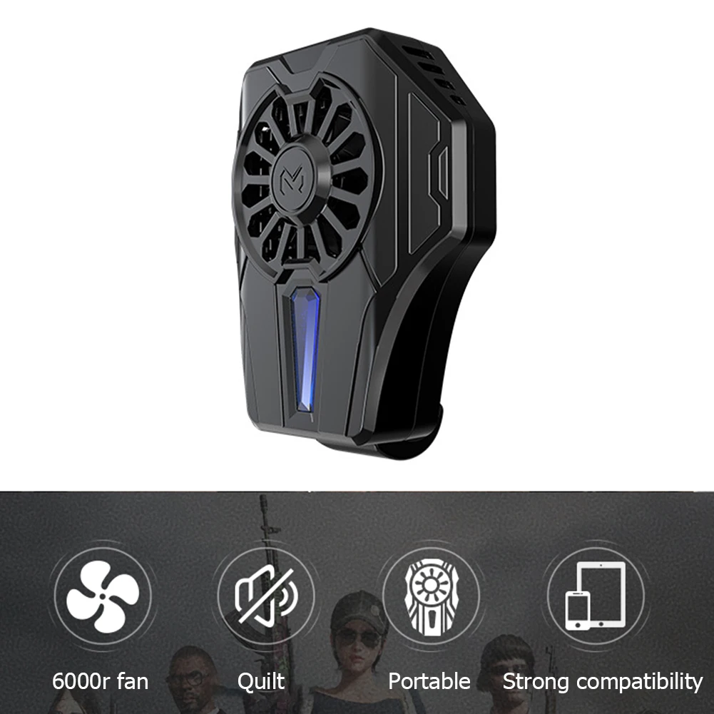 

Cooling Fan Radiator Cell Phone Game Mobile Phone Cooler Heat Sink Gamepad Holder Radiator Gamepad for PUBG