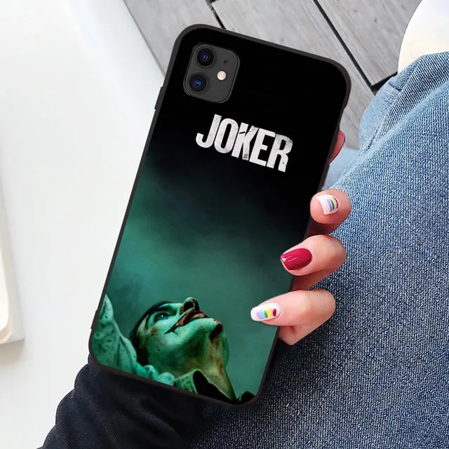 Черный Joker Joaquin Phoenix movie TPU Мягкий резиновый чехол для телефона чехол для iPhone 11 Pro Max 6 6S 7 7plus 8 8Plus X XS MAX XR - Цвет: B Joker 3
