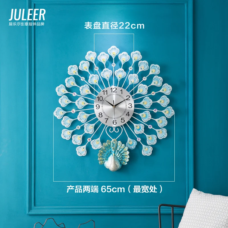 

Nordic Creative Wall Clock Luxury Art Living Room Digital Large Quartz Silent Wall Clock Reloj De Pared Home Decor DB60BG
