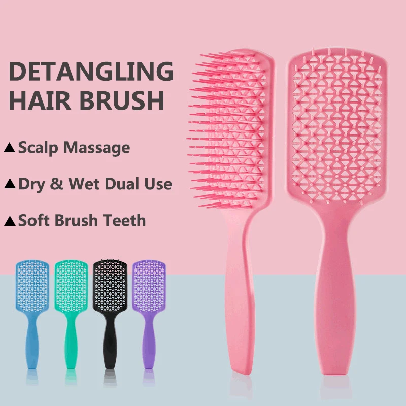 

Hair Comb Brosse Demelant Hairbrush Women Wet Dry Comb Hair Brush Scalp Massage Comb Brush for Salon Hair Hairdressing Tools