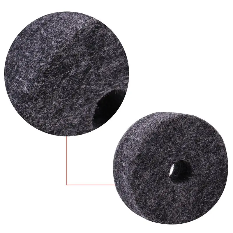 Round Soft Grey Cymbal Stand Felt Washer Replacement for Drum Set of 8 | Parts & Accessories