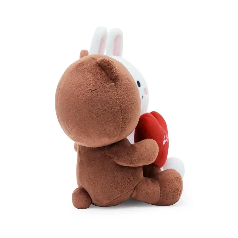 Kawaii Line Friends Brown Bear Plush Toys Stuffed Cony Rabbit Doll Couple Peluche Valentine's Day Gift for Girl | Игрушки и хобби