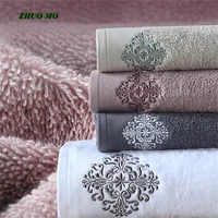 new luxury embroidery adult face towels bathroom 7835 cm large bath cover hotel for home blanket decoration terry wedding gift