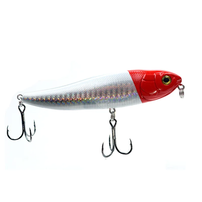 Фото 1Pcs Fishing Lure Pencil Stickbaits Bait Minnow Artificial 95mm15g 3D Eye Crank Hard Baits Topwater Surface Lures Isca Fish Tack №4
