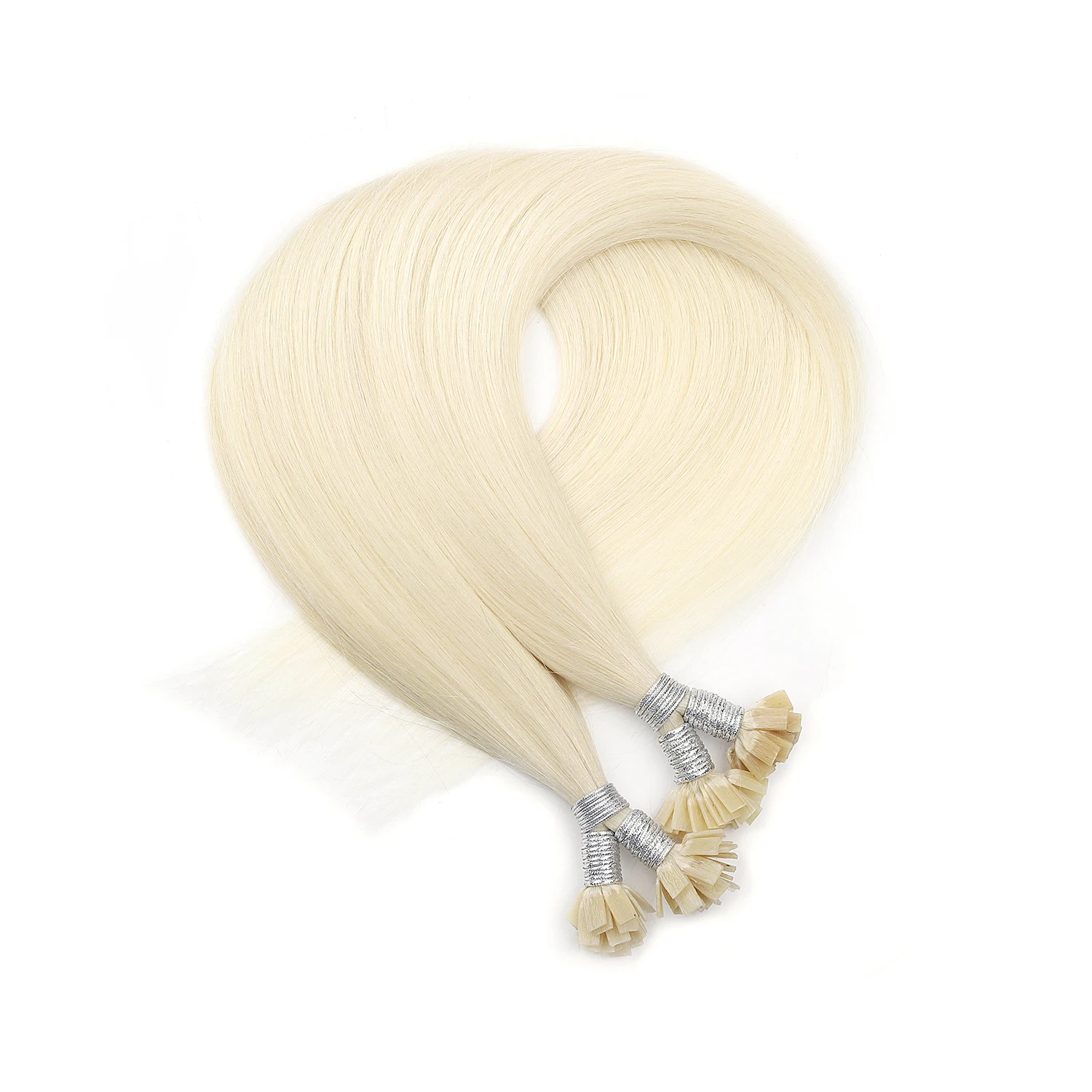 

BILY 22" 26"Machine Remy Pre Bonded Hair Extension European Hair Flat-Tip Keratin Capsule 100% Real Fusion Hair 50PCS