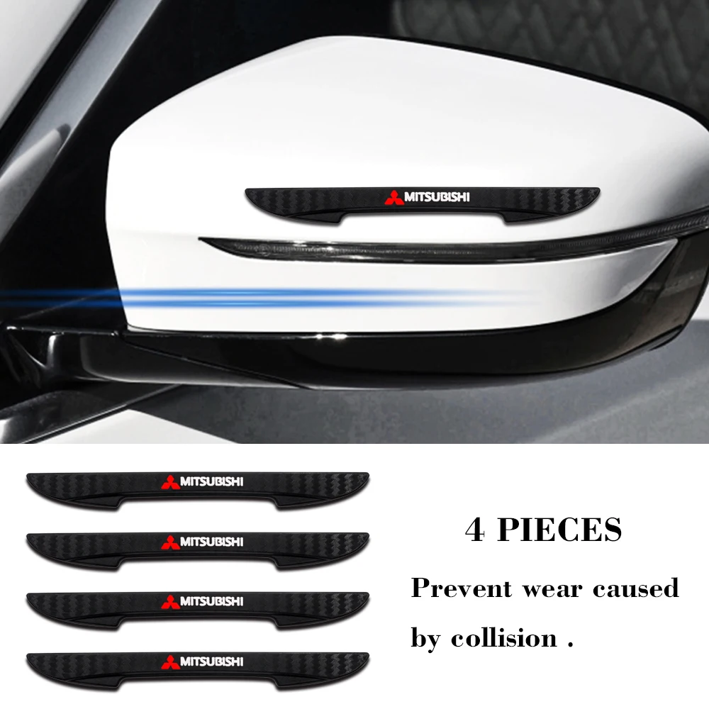 

4Pcs Car Styling Bumper Strip Door Side Edge Protective Sticker For Mitsubishi Lancer 10 3 9 EX Outlander 3 ASX L200 Competition