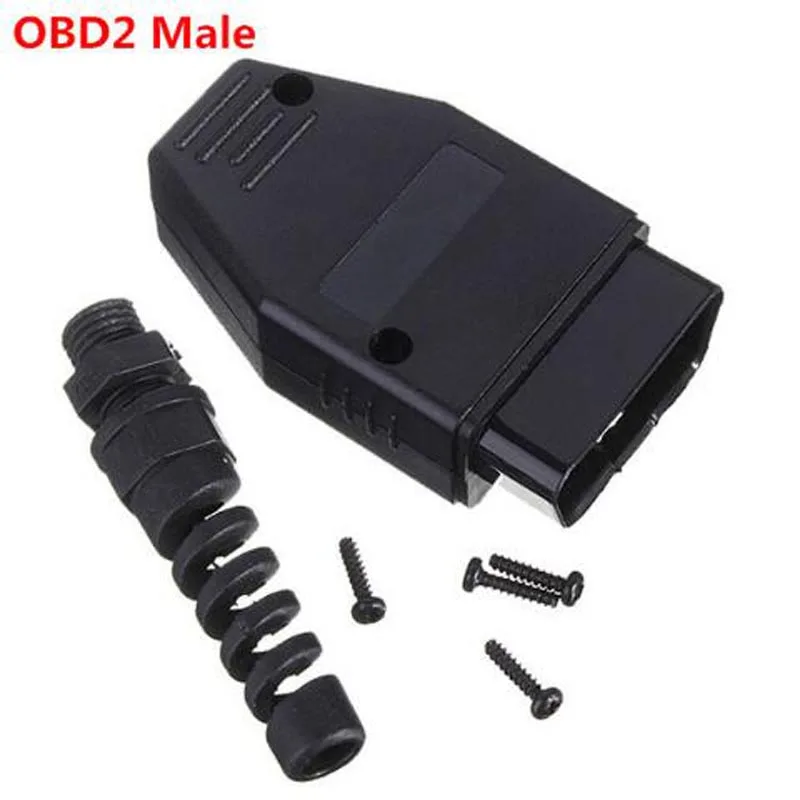 OBD2 16Pin мужской разъем для ELM327 удлинитель адаптер кабель OBDII EOBD (система бортовой