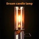 Открытый Кемпинг лампы эмоциональный лампа газовой лампы в форме свечи палатки Ночной светильник с двойной Свеча светильник эмоциональный лампа туристическое снаряжение