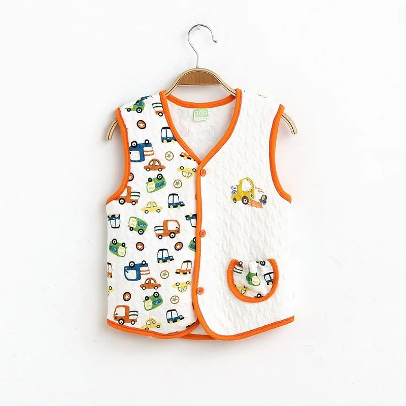 

Cotton Vest Double-layer Children's Waistcoat Waistcoat Autumn and Winter Baby Warm Vest Vest Jacket Baby Children Cotton Jacket