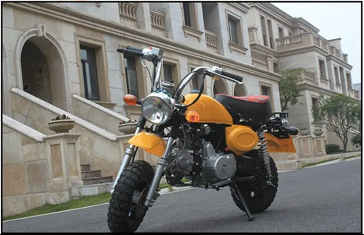 100cc одиночный цилиндр 80 км/ч топлива Ретро Скутер Досуг место автомобиль дети внедорожные взрослых бензин Высокая гонка двухколесный