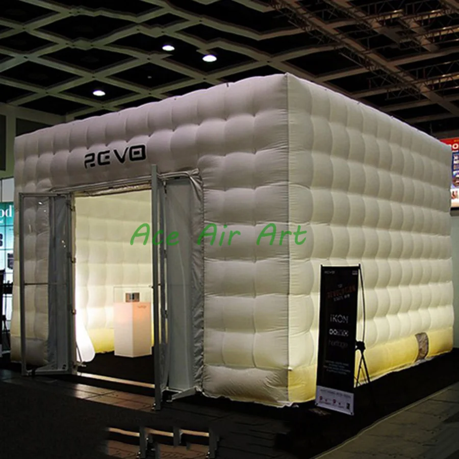 Гигантский надувной кубический шатер на заказ выдвижной для вечерние свадеб