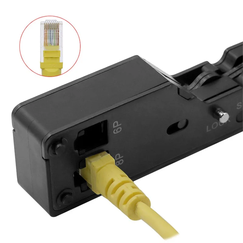 

Category 7 Cable Clamps For Cat7 Cat6 Cat5e Cat5 Stp Plugs Through Hole Type Crystal Head Cable Clamp Network Crimp Tools Wire