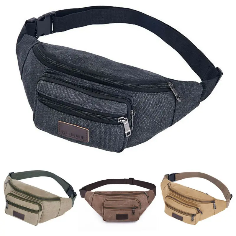 Холщовая повседневная спортивная поясная сумка унисекс забавная сумочка для