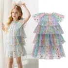 Платья для девочек летние праздничные платья для девочек Vestidos Одежда для девочек 3, 6, 8 лет, повседневная одежда