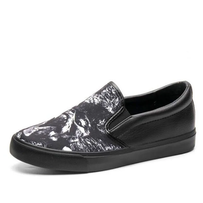 

QWEDF 2019 New Arrival Summer Men Canvas Lace-Up Loafer Driving shoes Fashion Boy Flats Shoes Print Casual Shoes YC-16