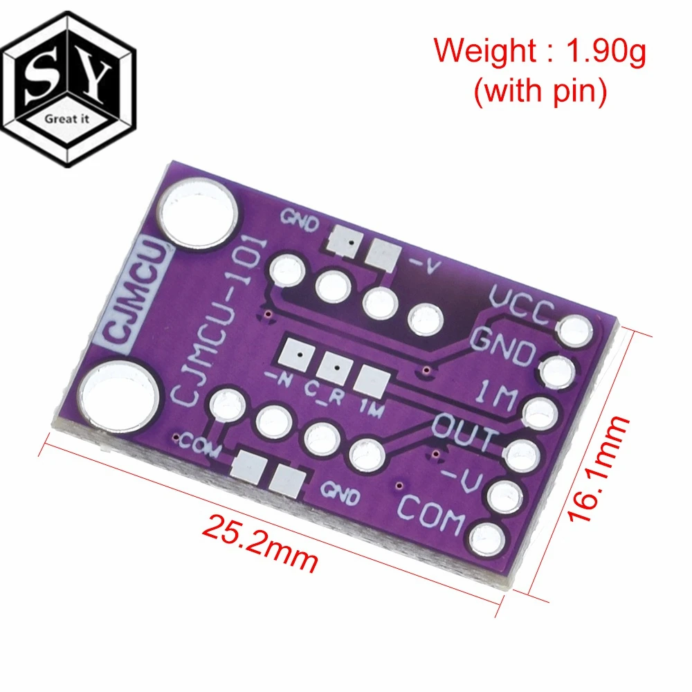 OPT101 Light Analog Intensity Sensor Module Single Chip Photoelectric Diode 14KHz CJMCU-101 | Электронные компоненты и