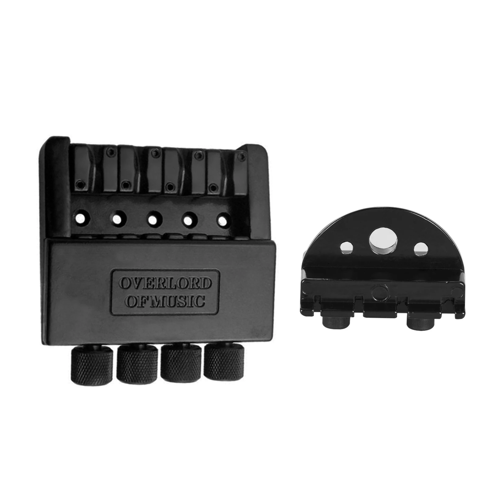 Цинковый сплав Безголовый электрическая бас гитара задний мост Набор