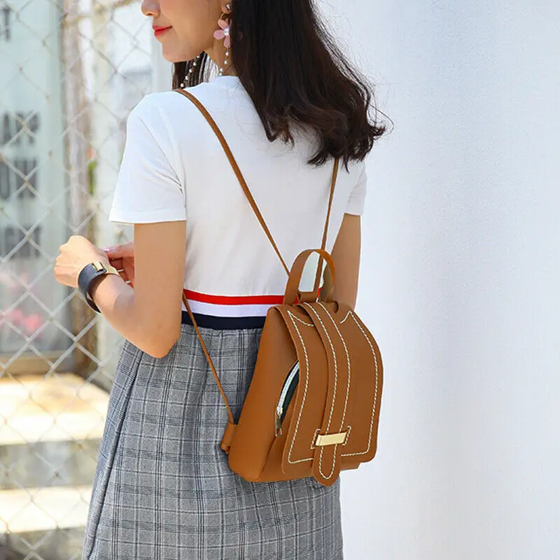 Мини-рюкзак для женщин из искусственной кожи сумка на плечо рюкзак