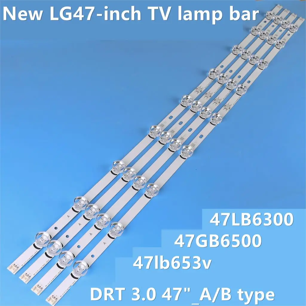 

8 PCS/set LED backlight strip bar for 47 inch 47LB6300 innotek LC470DUH DRT 3.0 47"-A/B type 6916L 1715A 1716A