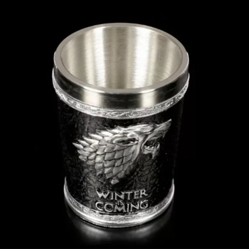 2 шт./компл. маленькие чашки и кружки 3D из смолы нержавеющей стали бокал для вина